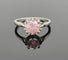 Bague Bague solitaire Platine et Diamant de synthèse rose 58 Facettes