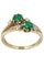 Bague BAGUE TOI ET MOI ÉMERAUDES ET DIAMANTS 58 Facettes 076731