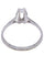 Bague 54 SOLITAIRE OR BLANC DIAMANT 58 Facettes 078461