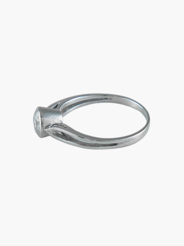 Bague Bague Solitaire serti clos 58 Facettes