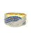 Bague Bague ruban entrelacé saphirs  diamants 58 Facettes