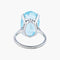 Bague 55 Bague Topaze bleue 58 Facettes