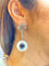 Boucles d'oreilles Boucles d’oreilles art déco en platine, diamants et jade vert 58 Facettes