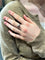 Bague 54 BAGUE DIAMANTS ANNÉES 50' 58 Facettes 048011
