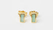Boucles d'oreilles CLOZEAU - Boucles d'oreilles Or Résine verte 58 Facettes clozeau
