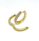 Boucles d'oreilles Créoles en or jaune, diamants synthétiques 58 Facettes