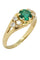 Bague BAGUE MODERNE ÉMERAUDE ET DIAMANTS 58 Facettes 044111