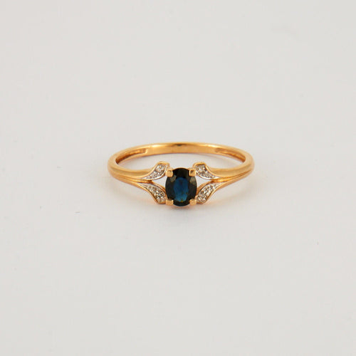 Bague 53.5 Bague Solitaire Saphir Diamants 58 Facettes EL2-45