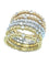 Bague Série de 6 bagues 3 ors et diamants 58 Facettes
