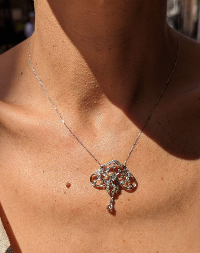 Collier Collier 2 Ors & diamants 58 Facettes