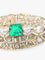 Broche Broche Emeraude de Colombie et Diamants 58 Facettes