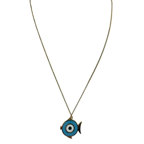 Pendentif Pendentif œil diamants émail 58 Facettes