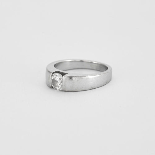 Bague 51 Bague Solitaire Or blanc Diamant 0.60ct 58 Facettes 240035