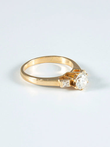 Bague 52 Bague Solitaire or jaune Diamant 58 Facettes