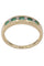 Bague DEMI-ALLIANCE ÉMERAUDES ET DIAMANTS 58 Facettes 066161