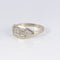 Bague 52 Bague jarretière Art Déco or blanc et diamant 58 Facettes