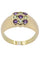 Bague BAGUE MODERNE TOURMALINES ET AMETHYSTES 58 Facettes 041621
