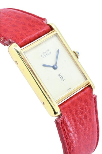Montre CARTIER TANK MUST VERMEIL GRAND MODÈLE 58 Facettes 044191