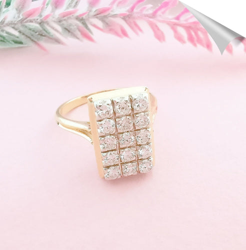 Bague Bague, diamants, 2 ors 58 Facettes AA 1563