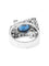 Bague 51.5 Bague or blanc, saphir et diamants 58 Facettes ES958/2