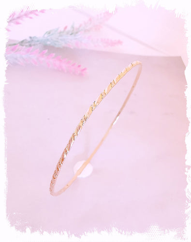 Bracelet Bracelet Jonc ciselé Or Rose 58 Facettes AA 1489