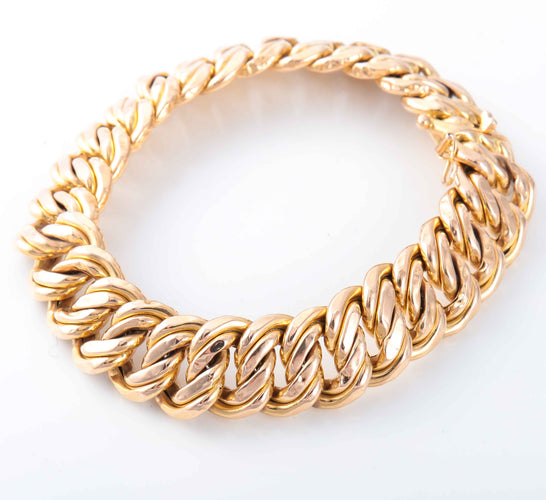 Bracelet Bracelet maille américaine or jaune 58 Facettes 2769