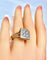 Bague 51 Bague 2 Ors pavée de Diamants 58 Facettes AB225