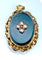 Pendentif Pendentif ouvrant jaspe sanguin perles fines rubis 58 Facettes AB172