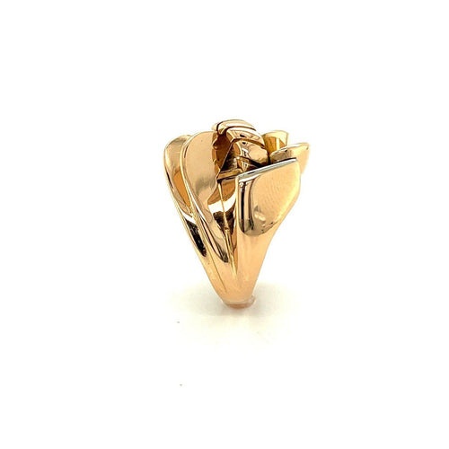Bague 57 Bague Tank Art Déco Or Blanc Or Rose 58 Facettes OCC