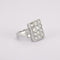 Bague Bague en or gris, diamants 58 Facettes