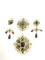 Broche Parure ancienne en or 18 carats néo renaissance 58 Facettes