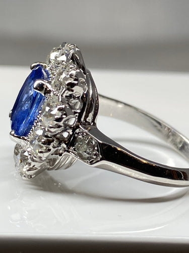 Bague Bague Marguerite en or saphir et diamants 58 Facettes