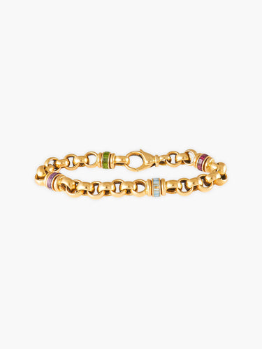 Bracelet Bracelet CHOPARD or jaune et pierres fines 58 Facettes HS2679