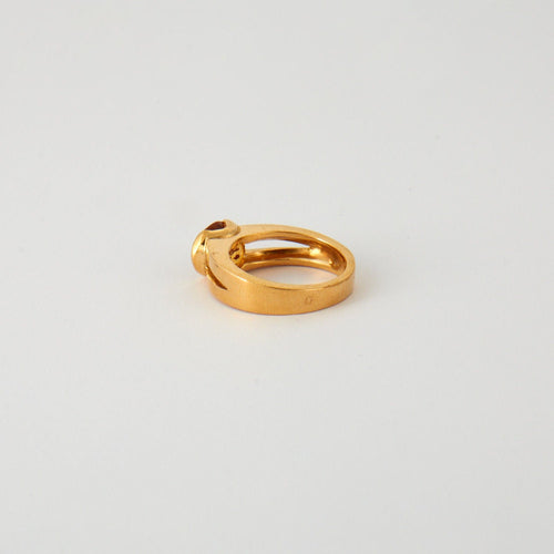 Bague 55 Bague en or jaune, citrine 58 Facettes