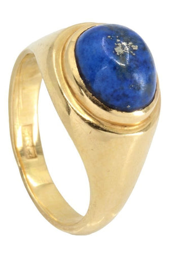 Bague BAGUE JONC ANCIENNE LAPIS LAZULI 58 Facettes 051101