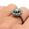 Bague 54 Bague or blanc diamants 58 Facettes 2564
