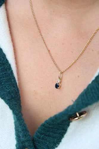 Collier Collier Pendentif Or jaune Saphir 58 Facettes 1667657CN