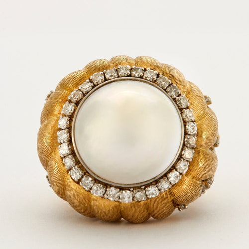 Bague Bague perle MABE Diamants 58 Facettes