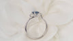 Bague 55.5 Bague en platine saphir de Ceylan et diamants 58 Facettes 32075