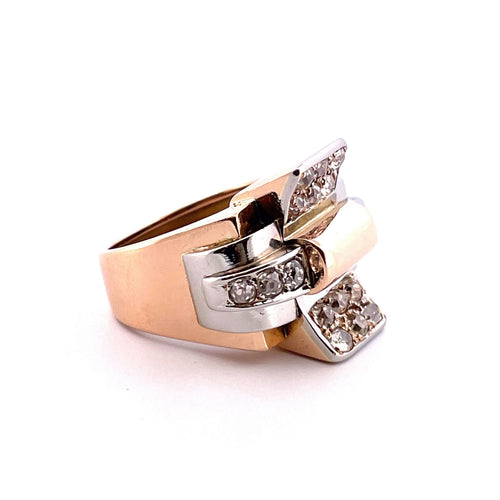 Bague Bague 2 Ors & Diamants 58 Facettes