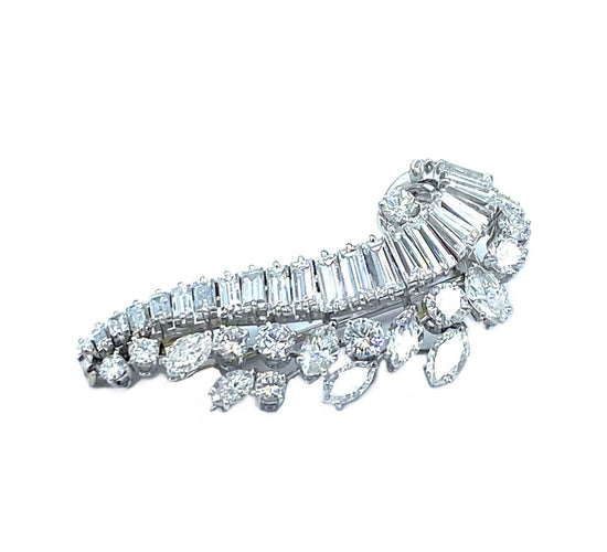 Broche Boucheron. Broche diamants 9ct 58 Facettes