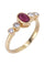Bague BAGUE MODERNE RUBIS ET DIAMANTS 58 Facettes 066871