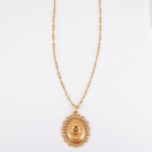 Pendentif Pendentif fleur en or jaune 58 Facettes