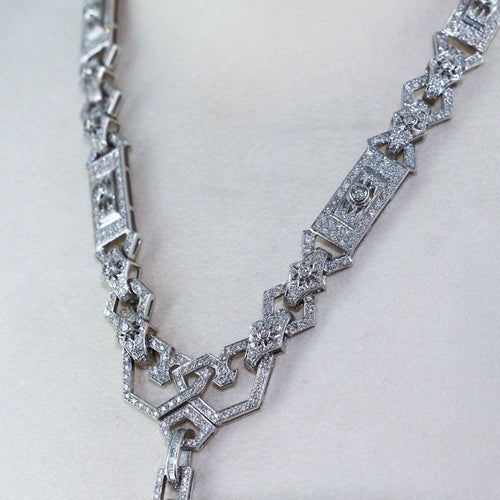 Collier Collier Art Déco 3 pièces en diamant 58 Facettes