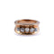 Bague 53 Bague en Or jaune, Platine & Perle 58 Facettes F192