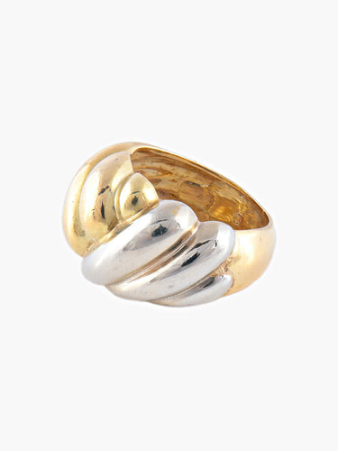 Bague Bague Dôme 2 Ors 58 Facettes