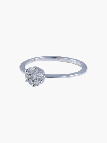 Bague Bague Or Blanc sertie de diamants 58 Facettes