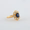 Bague 53 Bague Marguerite Saphir et Diamants 58 Facettes