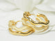 Boucles d'oreilles Boucles d'oreilles créoles double tube en or jaune 58 Facettes 19452