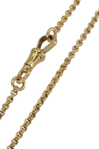 Collier Chaine ancienne maille jaseron double 58 Facettes 062651